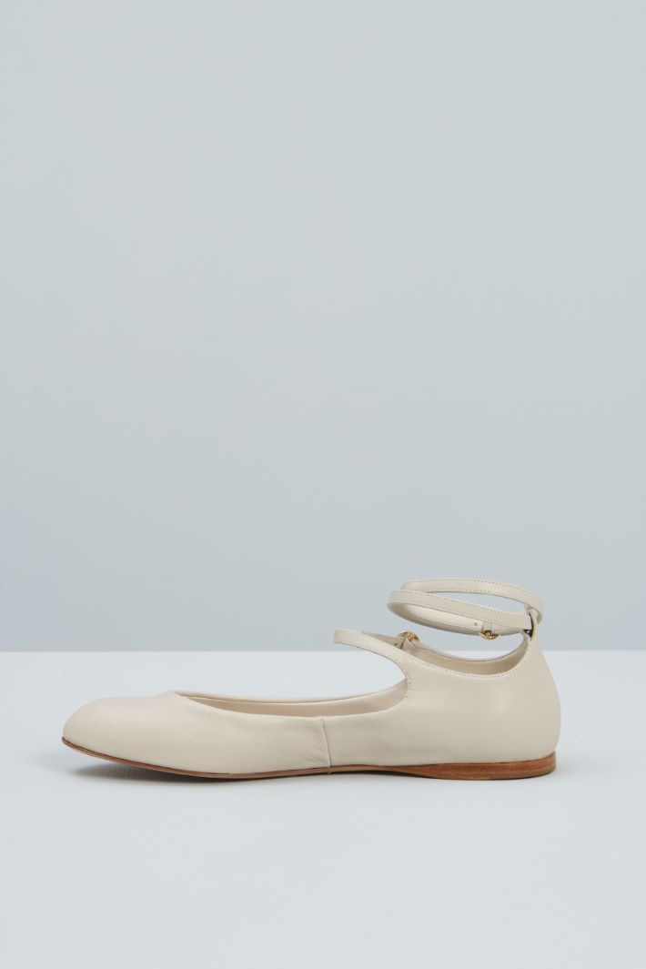 Ballerine in pelle  - BIANCO - Fashion Market - 3