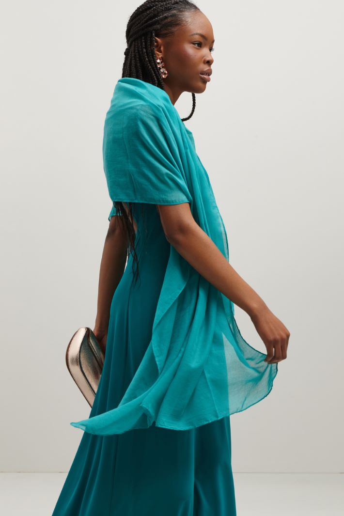 Stola in voile - TURCHESE - Fashion Market
