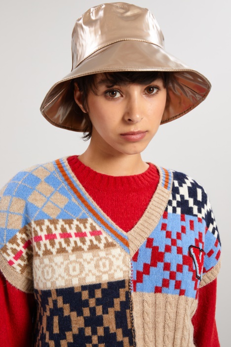 Cappello da pescatore in vernice - Fashion Market