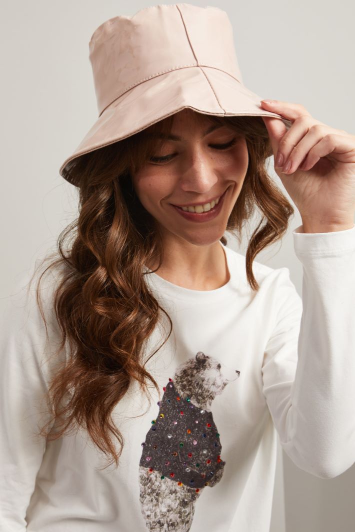 Cappello da pescatore in vernice - ROSA - Fashion Market - 2