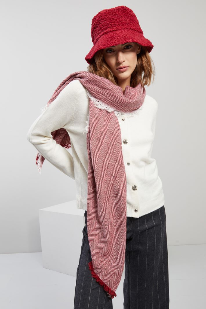 Cappello effetto peluche - ROSSO - Fashion Market - 2