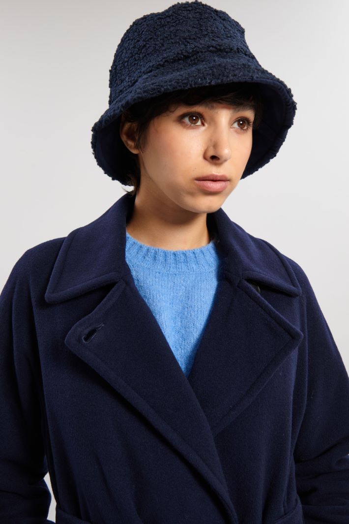 Cappello effetto peluche - BLU SCURO - Fashion Market