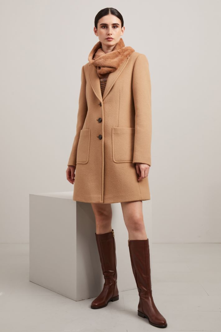 Stola effetto pelliccia - MARRONE - Fashion Market - 2