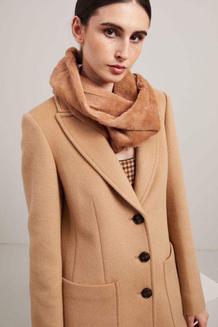 Stola effetto pelliccia - MARRONE - Fashion Market