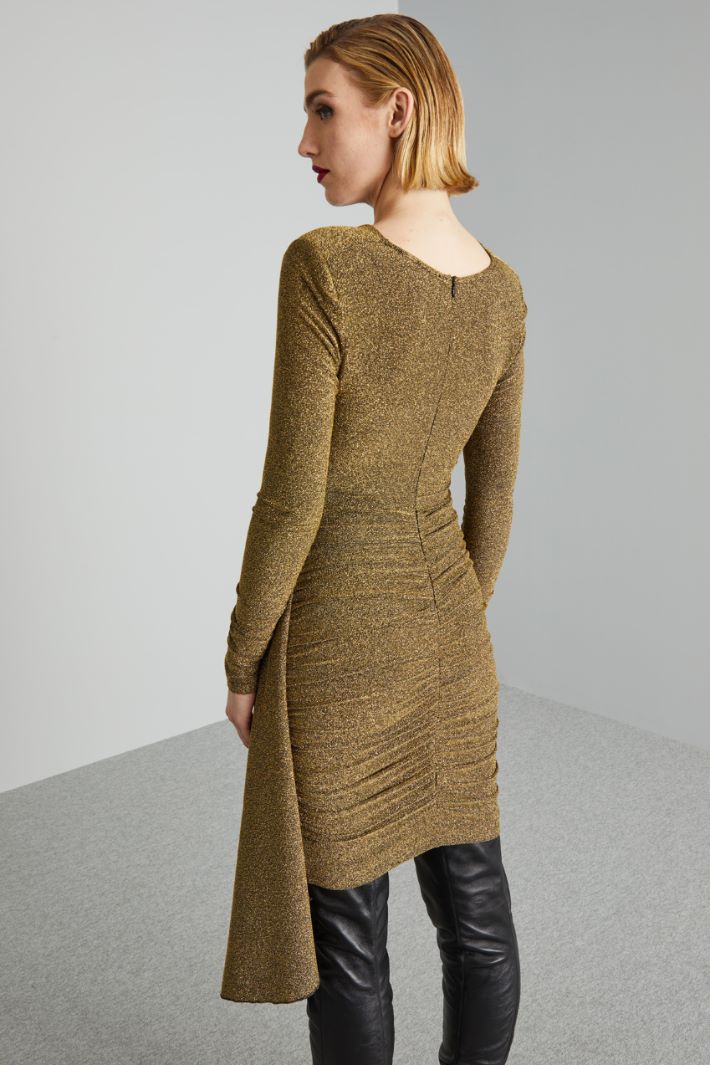 Abito con arricciatura - ORO NERO - Fashion Market - 4