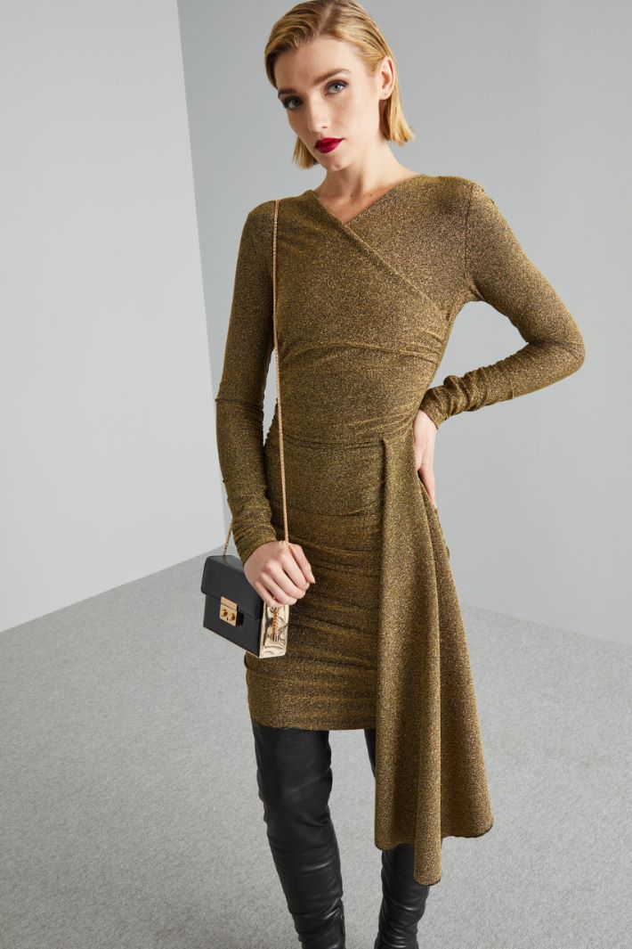 Abito con arricciatura - ORO NERO - Fashion Market - 2
