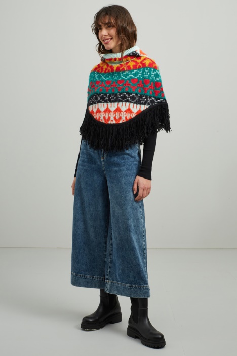 Poncho in maglia - Fashion Market