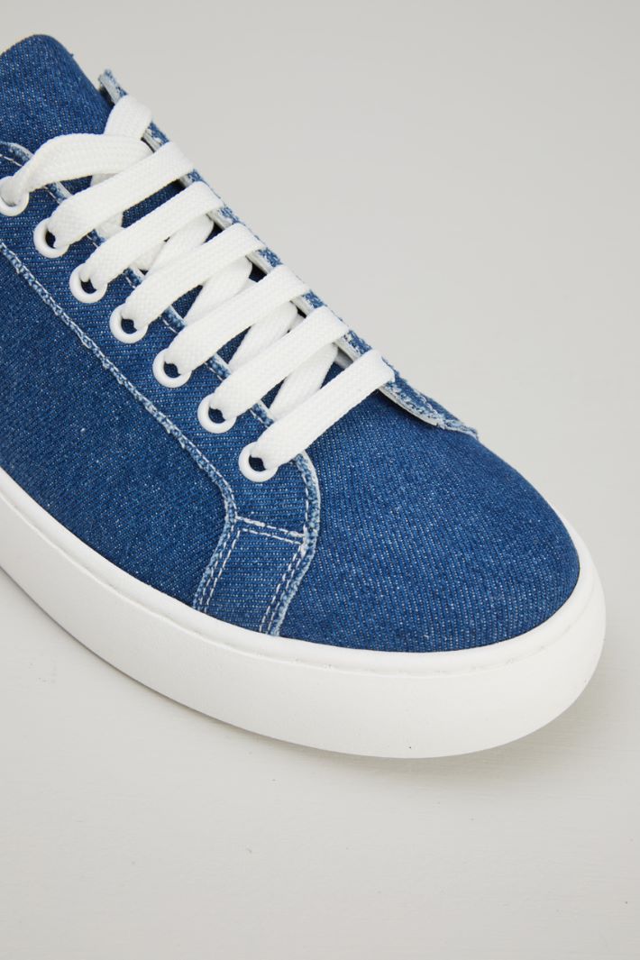 Sneakers in denim - AZZURRO DENIM BIANCO - Fashion Market - 4
