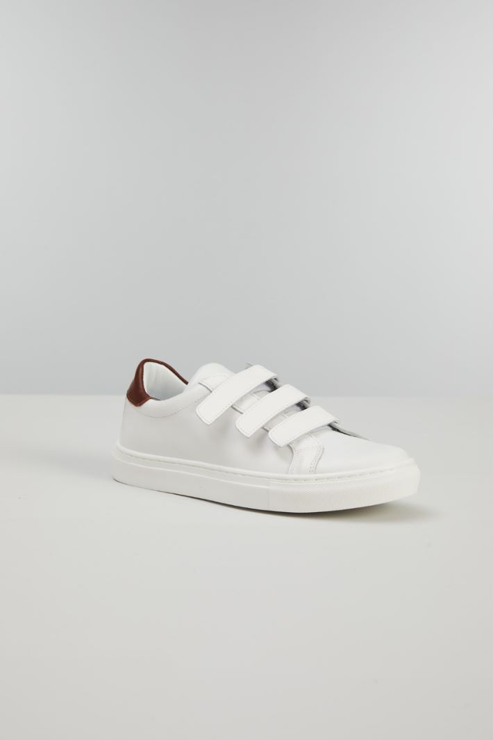 Sneakers con strap - BIANCO - Fashion Market - 2