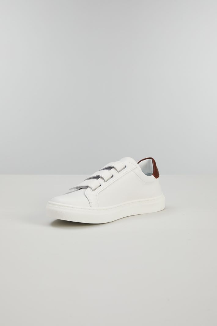 Sneakers con strap - BIANCO - Fashion Market - 3
