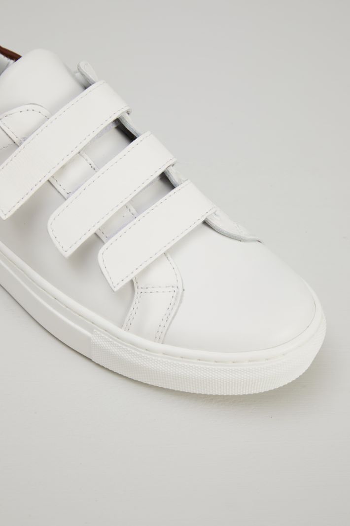 Sneakers con strap - BIANCO - Fashion Market - 4