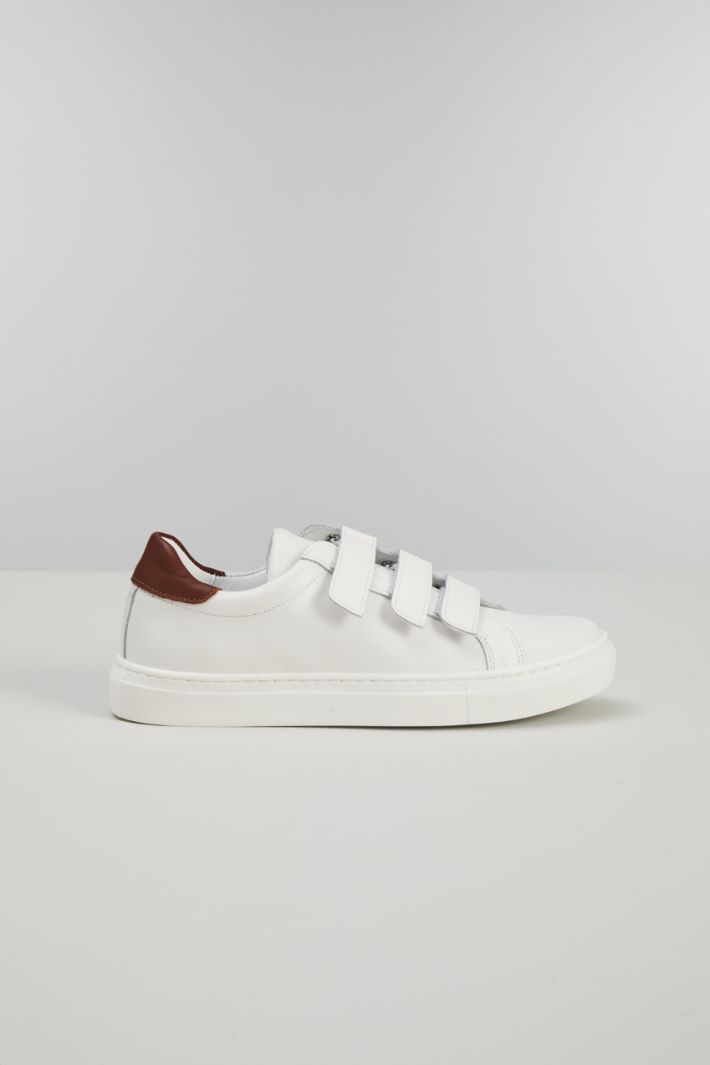 Sneakers con strap - BIANCO - Fashion Market