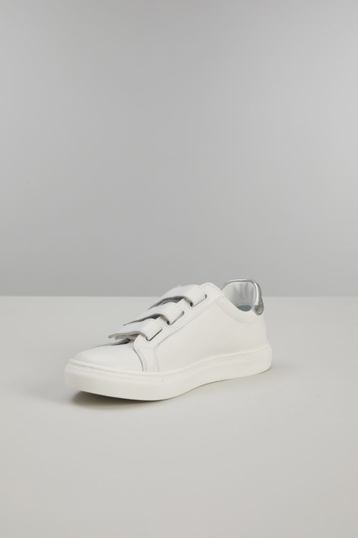 Sneakers con strap - BIANCO ARGENTO - Fashion Market - 3