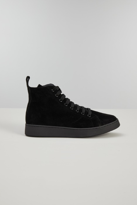 Sneakers alte in suede - Fashion Market