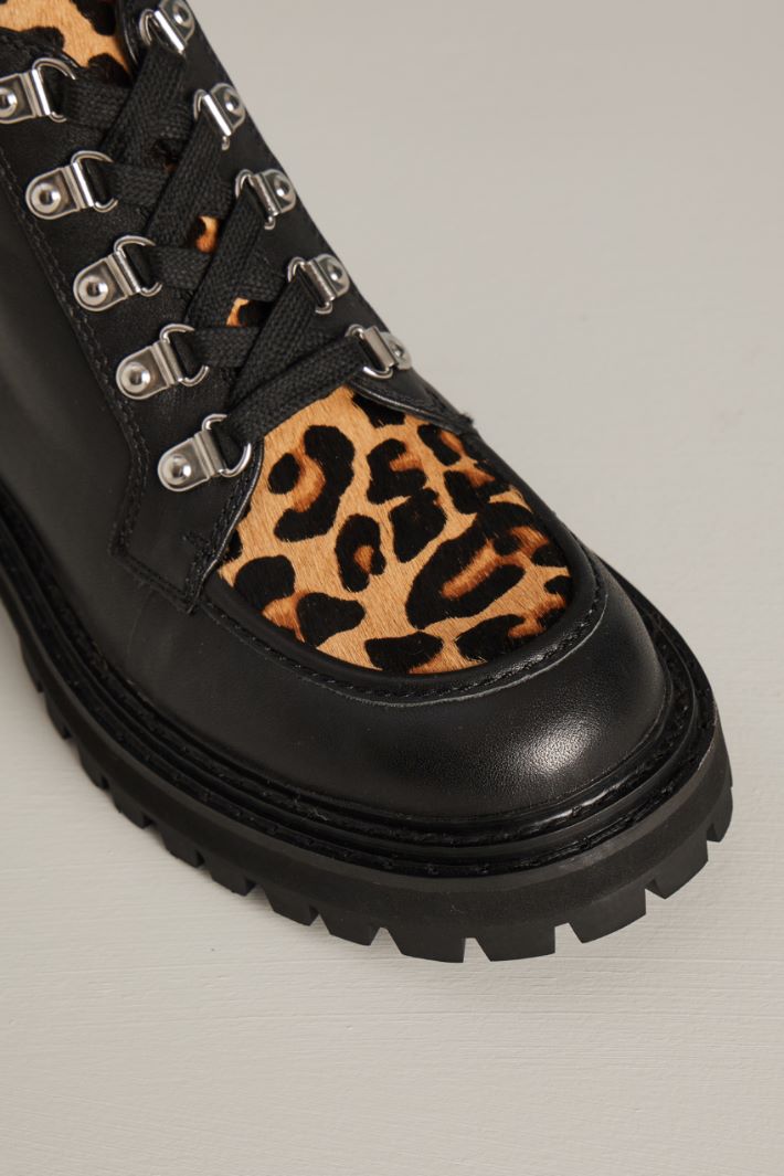 Anfibi in pelliccia  - NERO NOCCIOLA - Fashion Market - 4