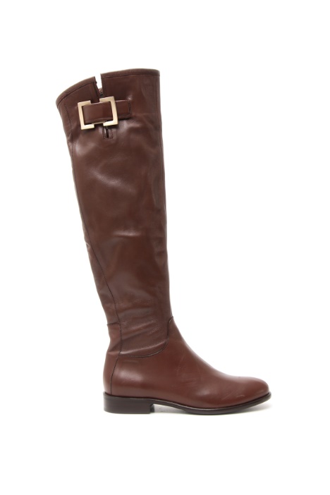 Stivale alto in pelle - Fashion Market