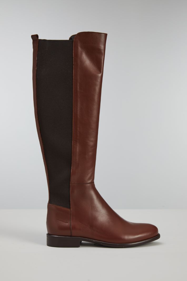 Stivali alti in pelle - CUOIO
 - Fashion Market