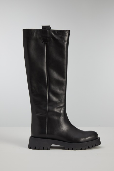 Stivali alti in pelle - Fashion Market