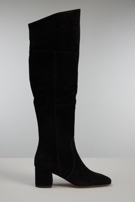 Stivali alti in suede - Fashion Market