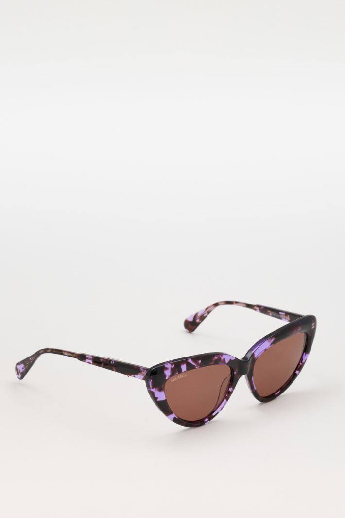 Occhiali da sole cat-eye oversize - MARRONE LILLA - Fashion Market - 2