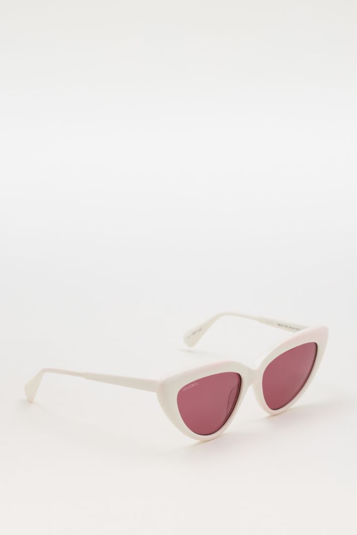 Occhiali da sole cat-eye oversize - BIANCO - Fashion Market - 2