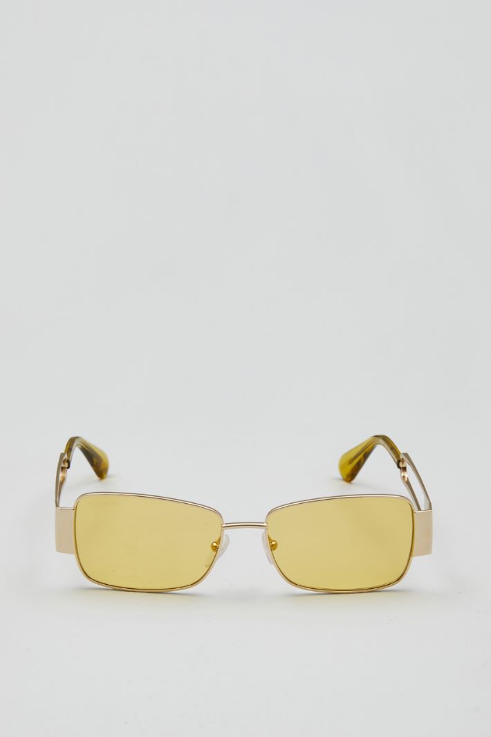 Occhiali da sole in metallo - GIALLO - Fashion Market