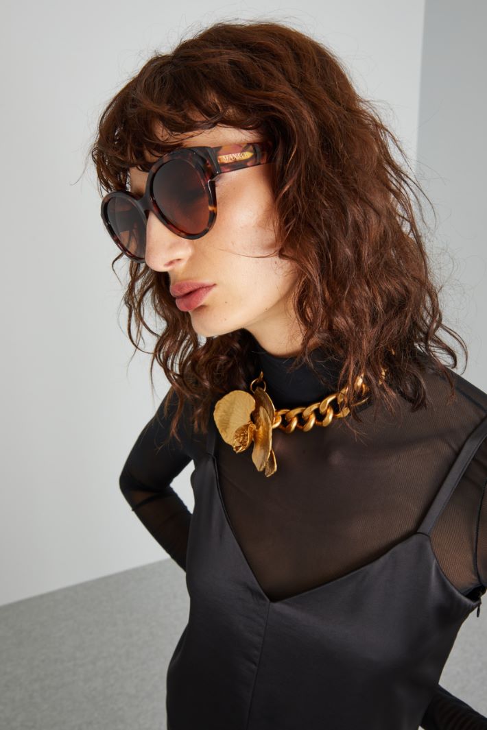 Occhiali oversize a farfalla - MARRONE - Fashion Market - 3