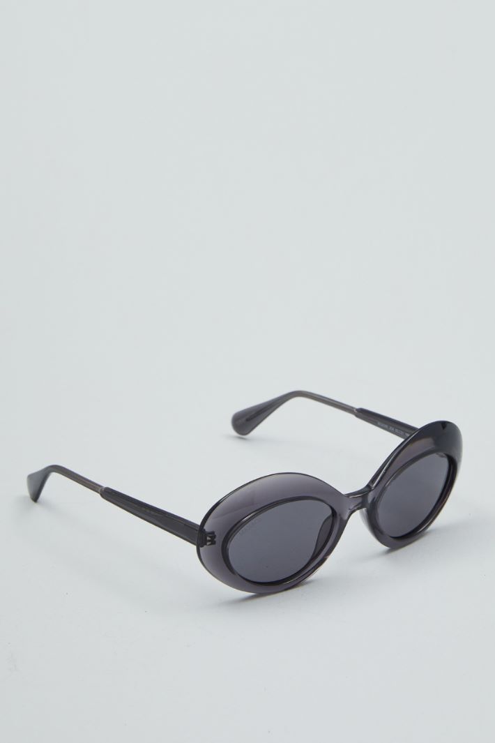 Occhiali da sole tondi  - GRIGIO - Fashion Market - 2