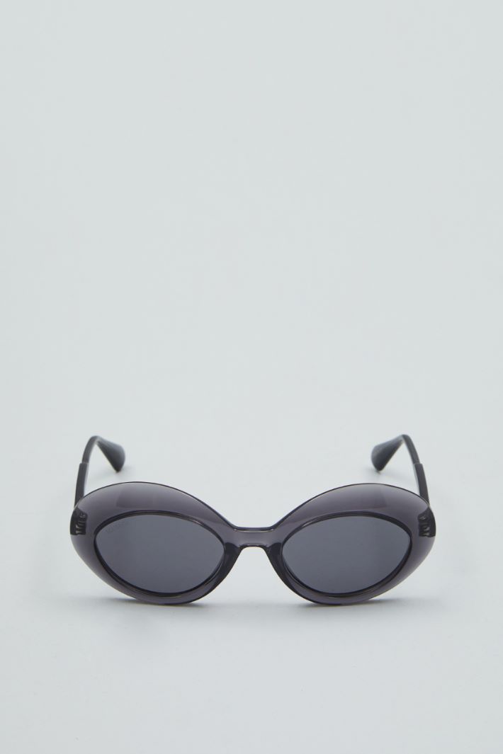 Occhiali da sole tondi  - GRIGIO - Fashion Market