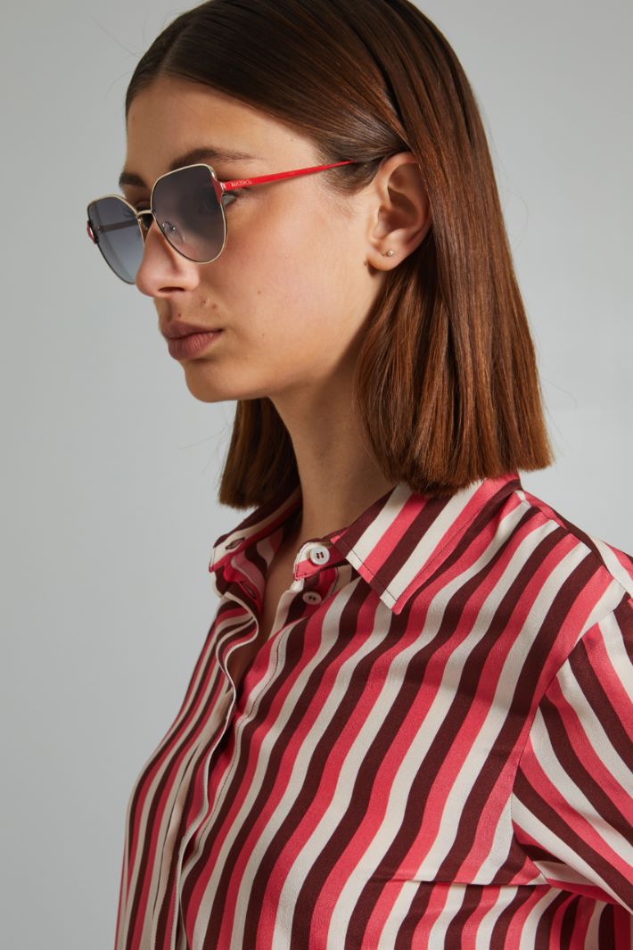Occhiali da sole  - ROSSO NERO - Fashion Market - 4