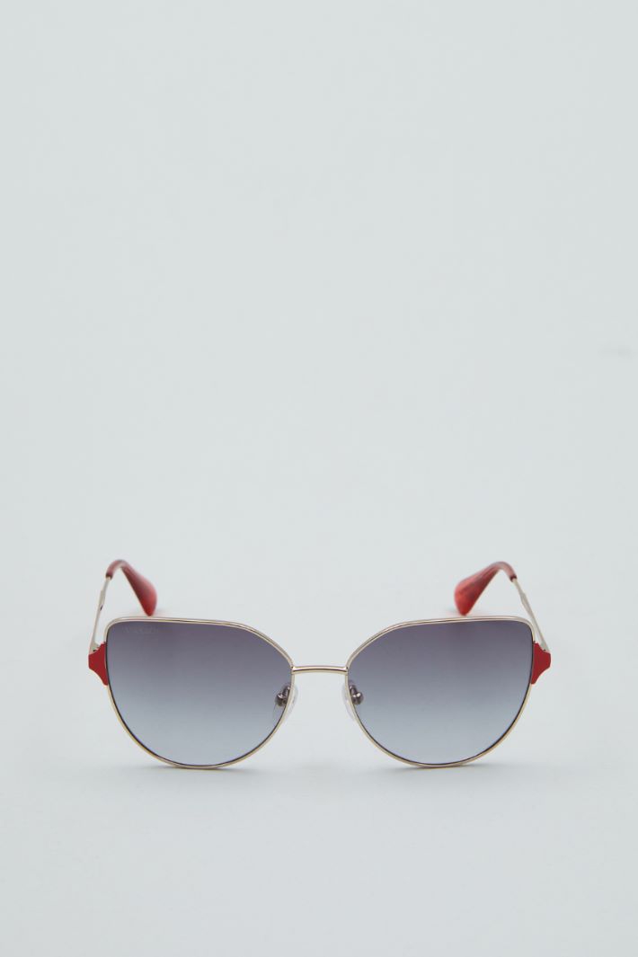 Occhiali da sole  - ROSSO NERO - Fashion Market
