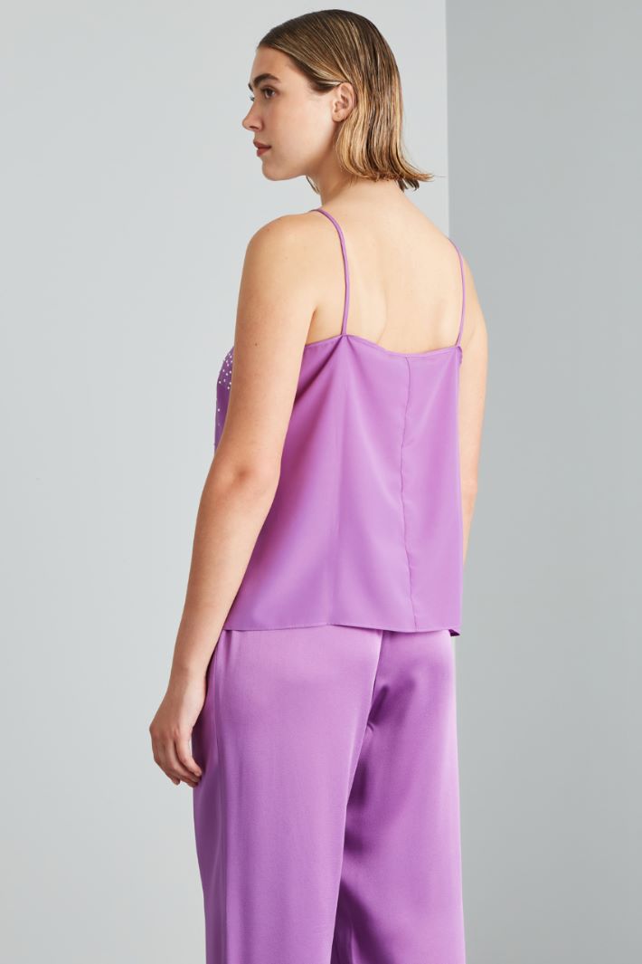 Top in crépe de chine  - VIOLA - Fashion Market - 4
