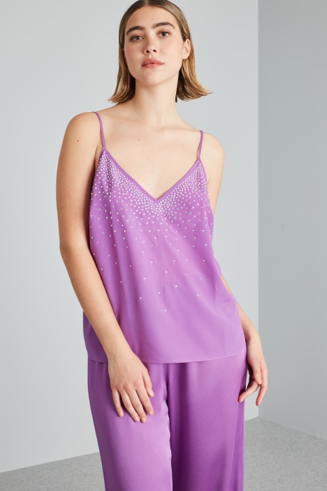 Top in crépe de chine  - Fashion Market