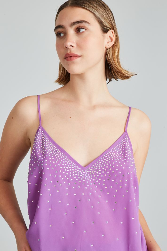 Top in crépe de chine  - VIOLA - Fashion Market - 3