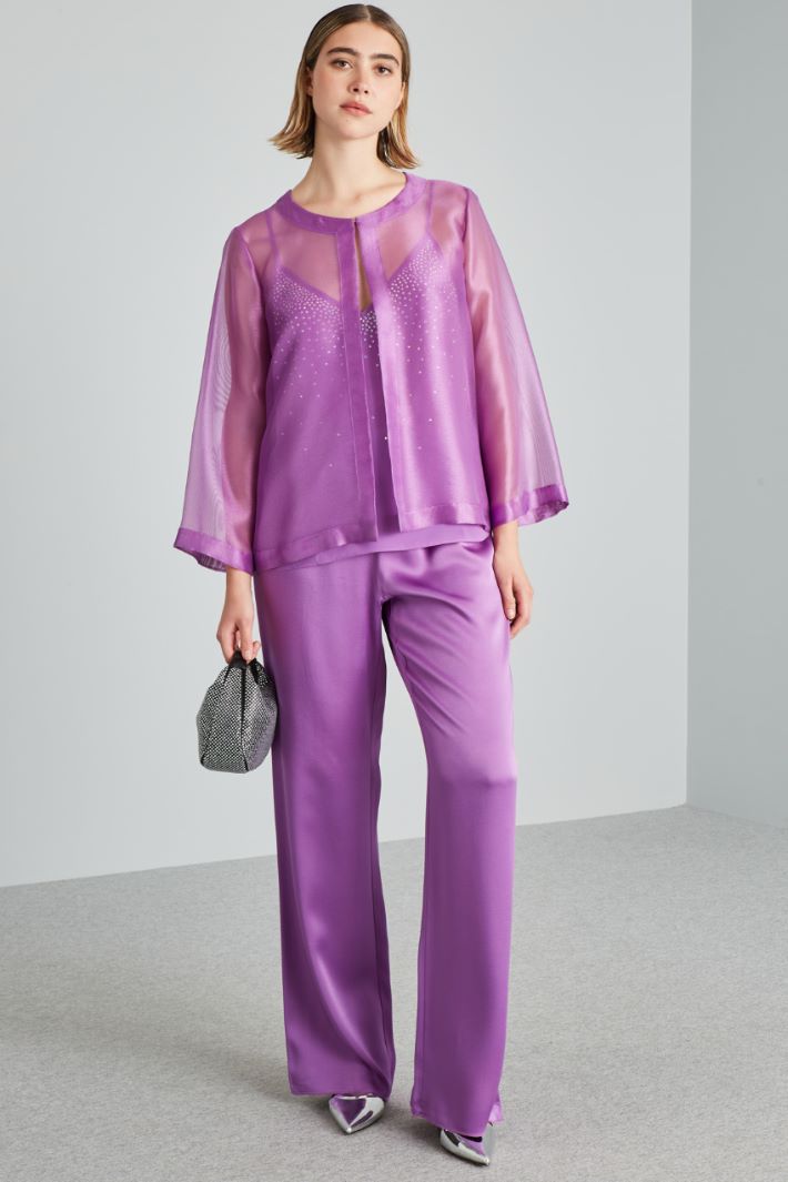 Top in crépe de chine  - VIOLA - Fashion Market