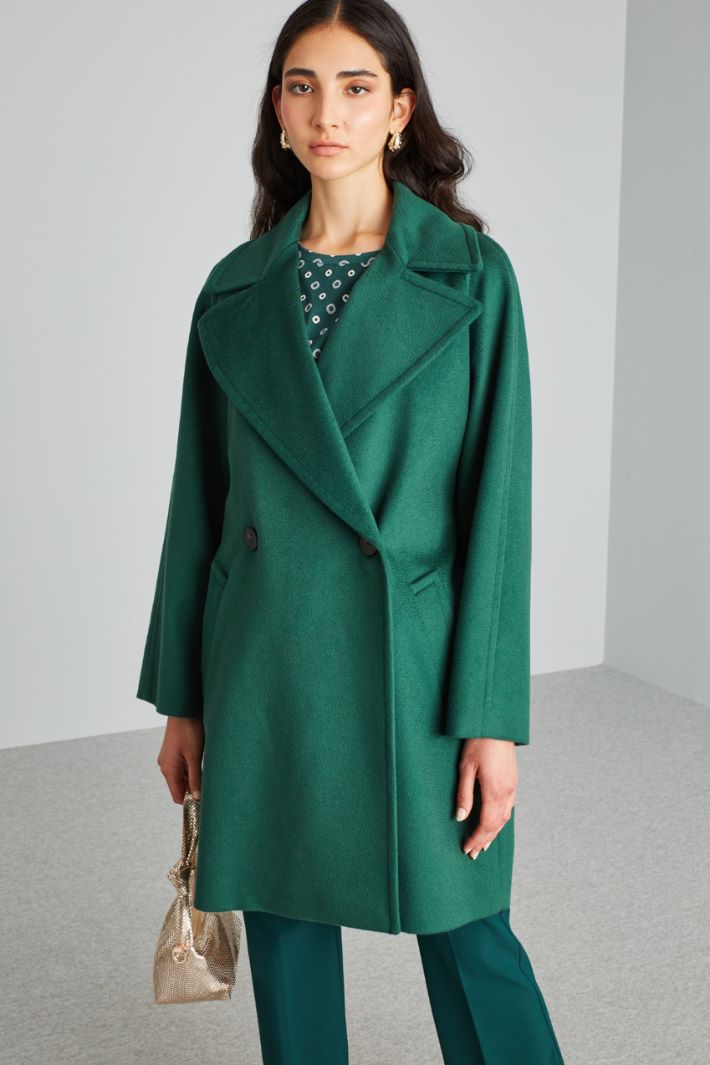 Cappotto zibellinato - VERDE - Fashion Market - 2