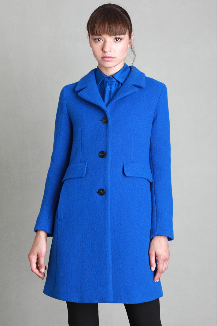 Cappotto sfiancato in lana - BLUETTE - Fashion Market - 4