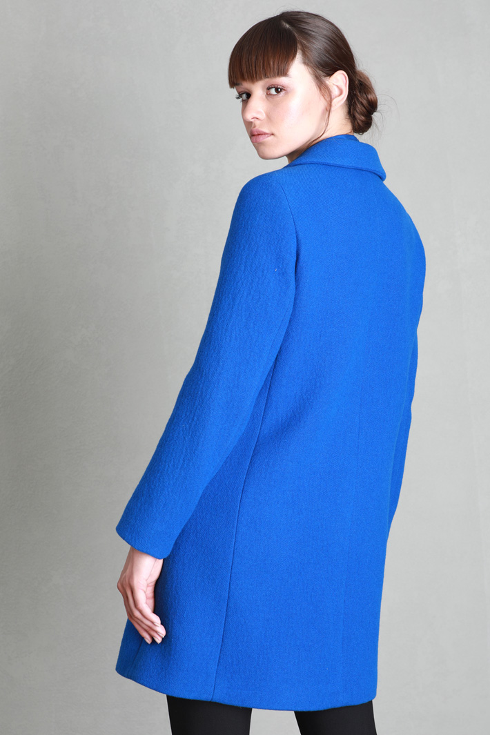 Cappotto sfiancato in lana - BLUETTE - Fashion Market - 3