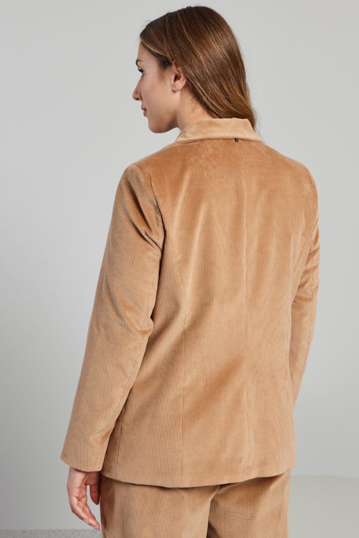 Blazer in velluto - CAMMELLO - Fashion Market - 4