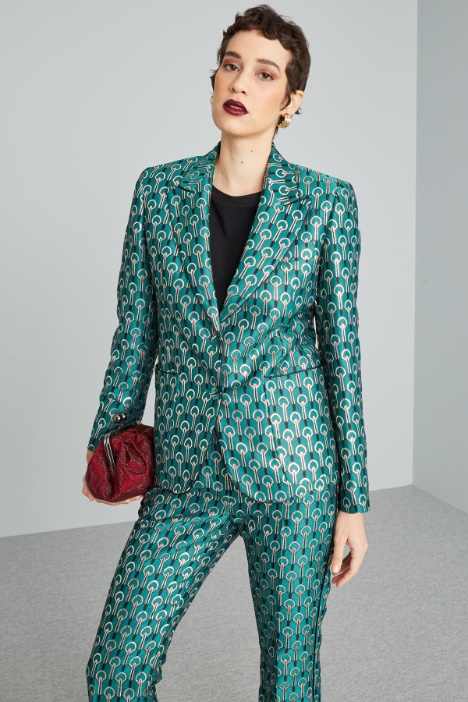 Blazer in jacquard lamè - Fashion Market
