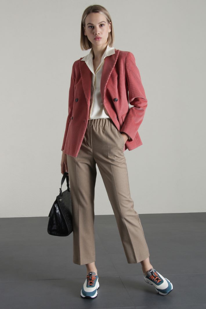 Blazer in velluto a coste - ROSA ANTICO - Fashion Market - 4