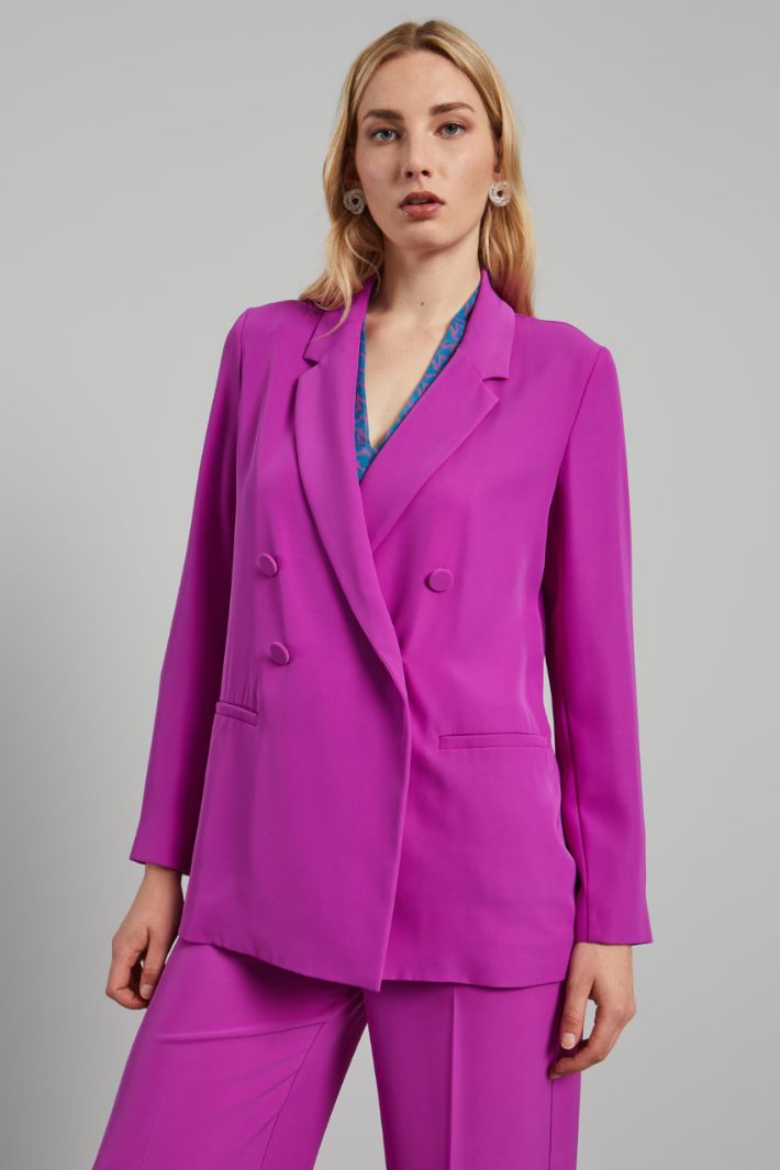 Blazer in cady fluido - CICLAMINO - Fashion Market - 2