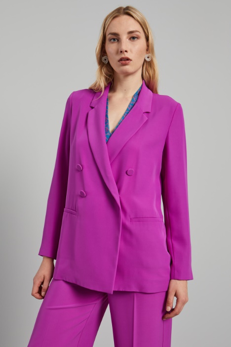 Blazer in cady fluido - Fashion Market