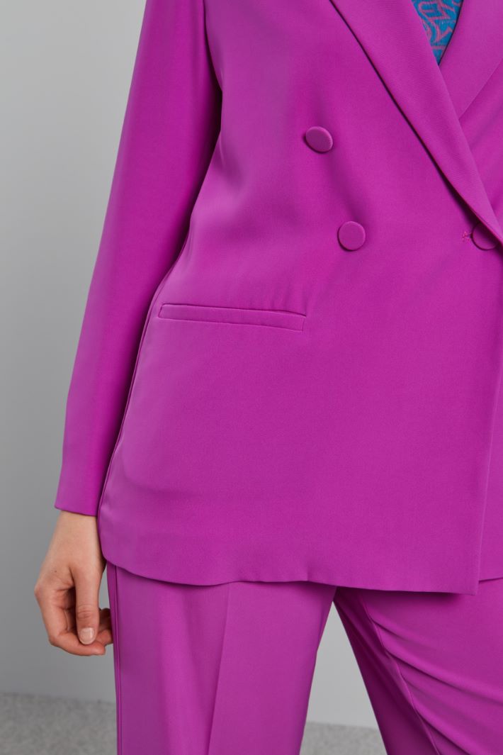 Blazer in cady fluido - CICLAMINO - Fashion Market - 3