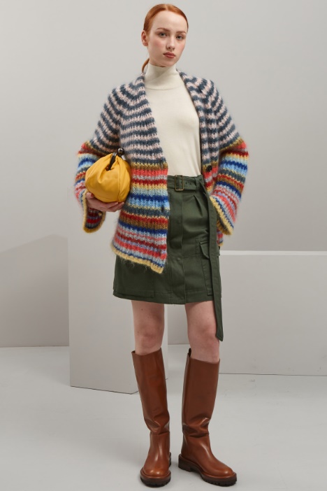 Gonna corta in gabardina - Fashion Market
