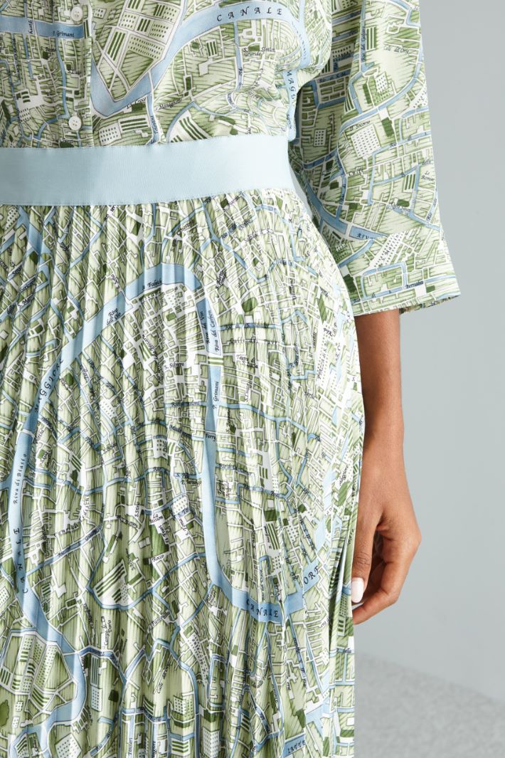 Gonna plissé  - AZZURRO VERDE - Fashion Market - 3