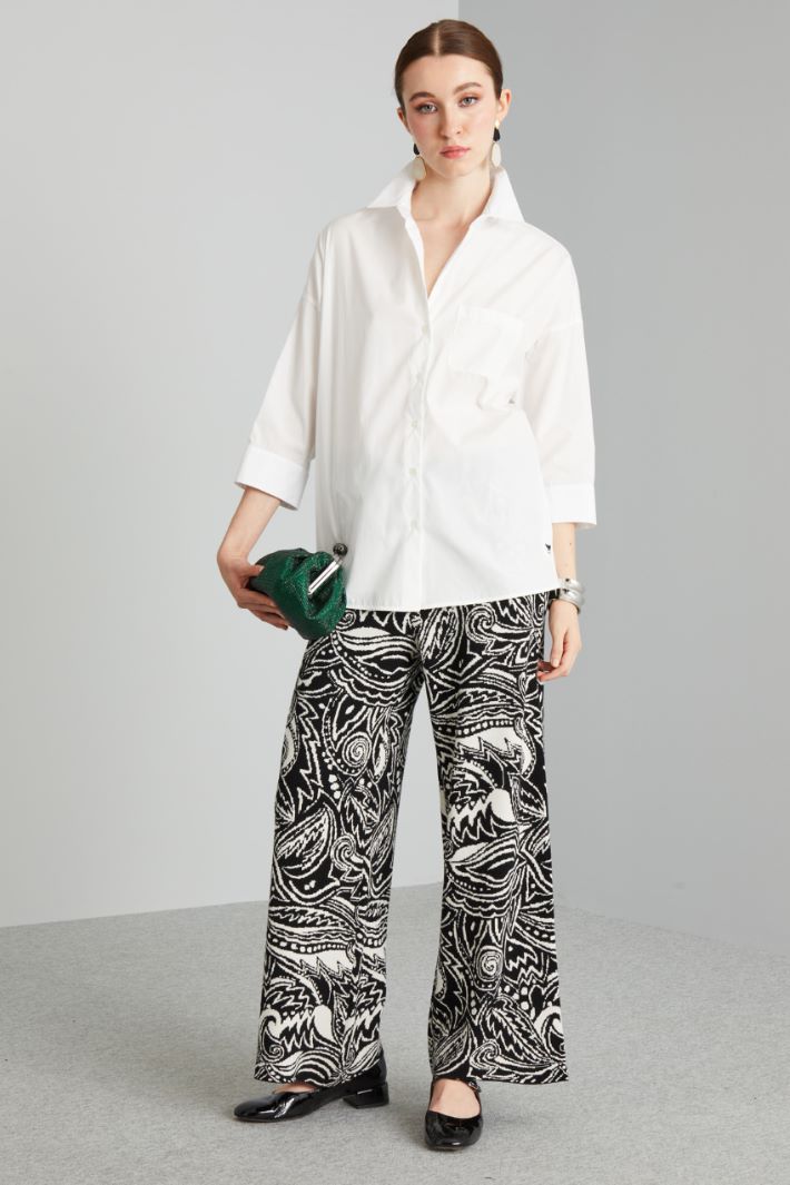 camicia con maniche tre quarti - BIANCO - Fashion Market