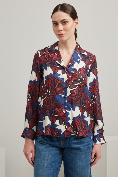 Camicia in twill di seta - Fashion Market