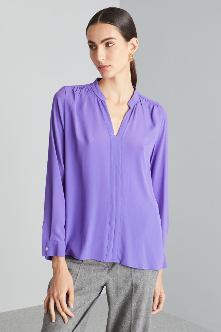 Blusa con spacchetti - VIOLA - Fashion Market - 2