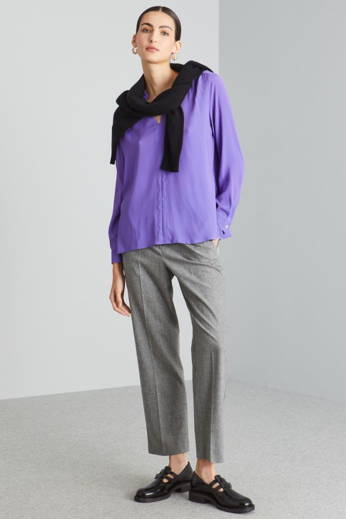 Blusa con spacchetti - VIOLA - Fashion Market